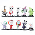 Nightmare Before Christmas Jack Skellington Pvc Action Figure Collection Model Bobble Head Dolls Toy For Children