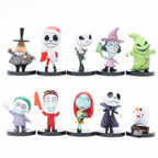 Nightmare Before Christmas Jack Skellington Pvc Action Figure Collection Model Bobble Head Dolls Toy For Children