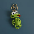 Cute Crochet Parrot Keychain Handmade Bird Bag Charm