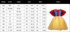 Kids Snow White Princess Costume Dress with Cape