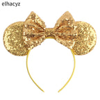 Embroidered Sequin Ears Bow Headband for Women & Girls