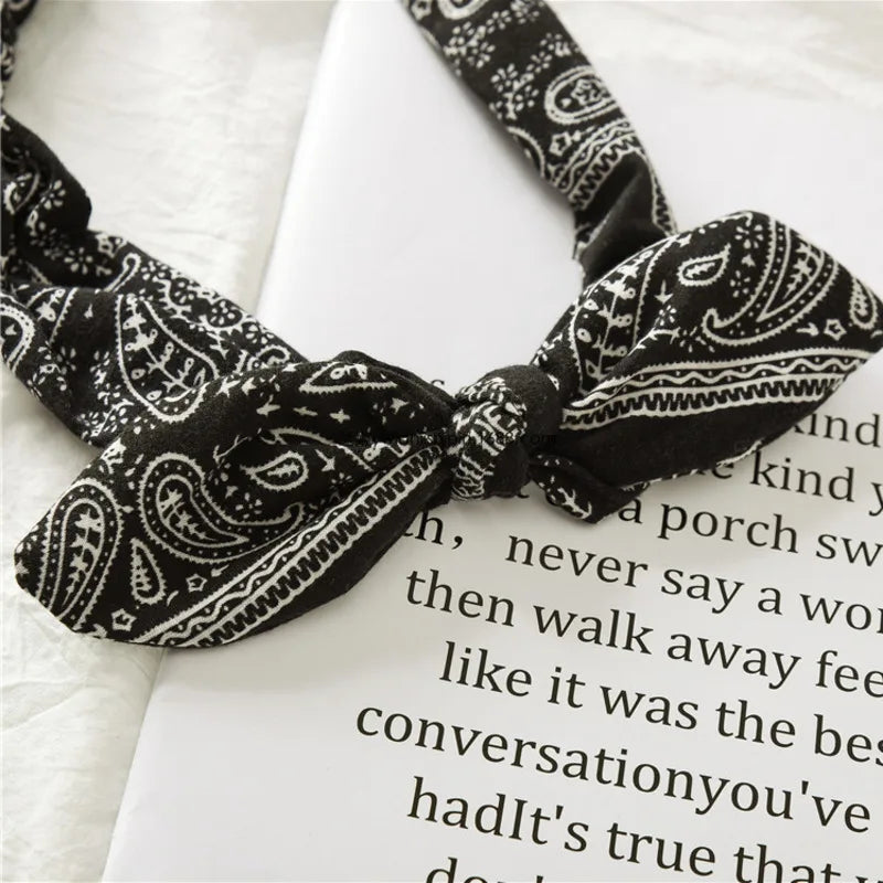 Boho Cross Knot Elastic Headband for Women