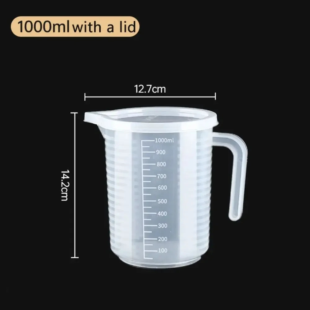 Food Grade Plastic Measuring Cup with Scale – Graduated Kitchen Measuring Jug