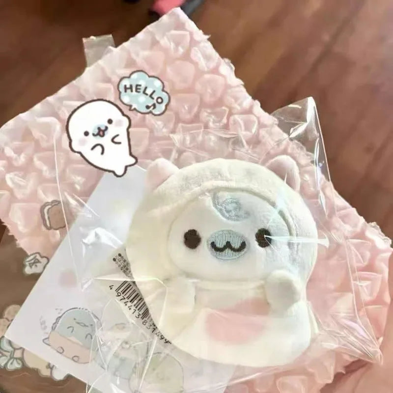 Adorable Plush Seal Keychain Cute Life In The Corner Sunflower Seed Bag Toy Super  Girl Heart Furry Book Bag Hanging Ornament