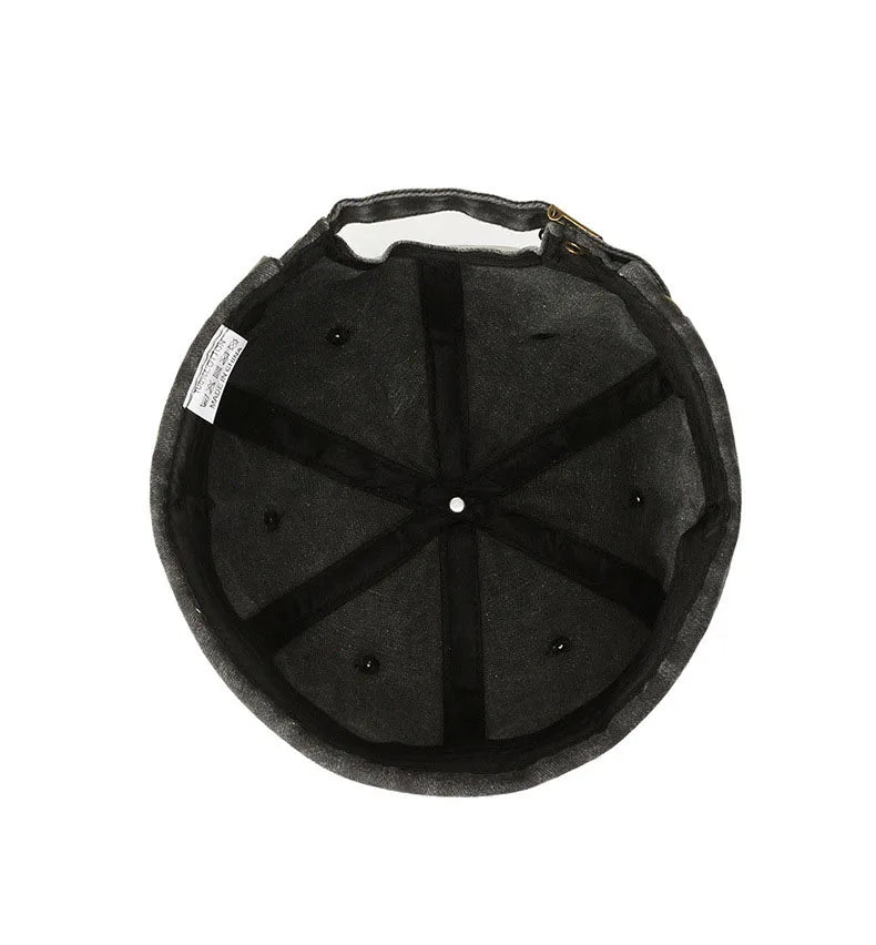 Street Style Washed Hip Hop Baseball Cap for Everyday Casual Wear