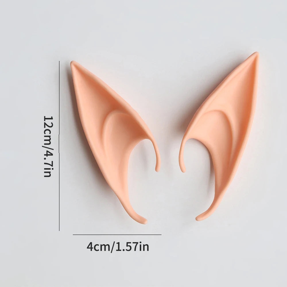 1Pair Of Halloween Elf Ears Masquerade Ball Avatar Pointed Ears Party Props Fairy Monster False Ears