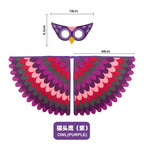 Kids Bird Cosplay Costume Wings Cape with Mask – Animal Outfit