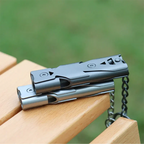 150dB Double Tube High Decibel Survival Whistle Outdoor Emergency Rescue Tool
