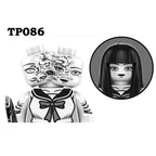 Novel Horrible Movie Halloween Pumpkin Witch Nun Vampire Zombies Building Blocks Mini Action Figure Toys