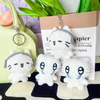 Cute Headphone Cat Plush Keychain Bag Charm for Girls and Kids