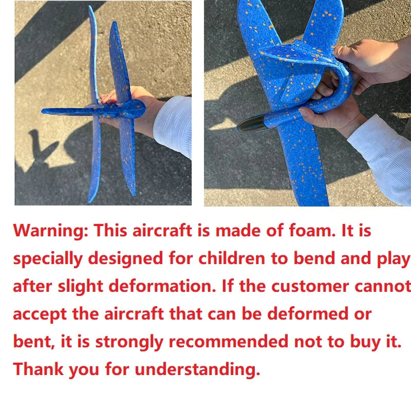 50CM Foam Glider Plane – Hand Throw Outdoor Flying Toy