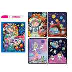 Magic Water Drawing Book with Reusable Coloring Pen for Kids Fun