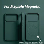 Luxury For Magsafe Wireless Charge Case For iPhone 18 17 15 12 14 13 16 12 Pro Max Liquid Silicone Shockproof Protective Cover
