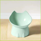 New cat bowl with long ears and high feet bowl with cat and dog neck protection and anti-overturning plastic raised pet bowl