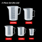 Food Grade Plastic Measuring Cup with Scale – Graduated Kitchen Measuring Jug