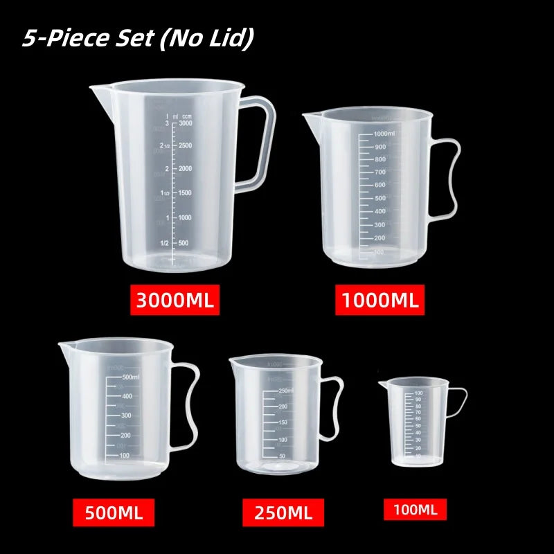 Food Grade Plastic Measuring Cup with Scale – Graduated Kitchen Measuring Jug