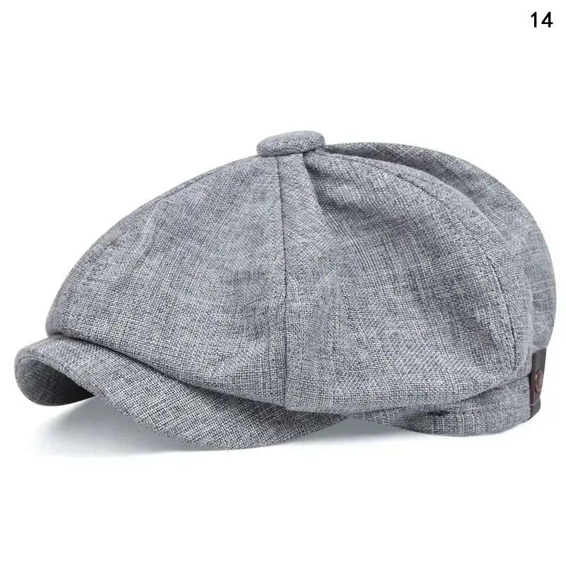 Retro Newsboy Octagonal Beret Cap for Classic Casual Style