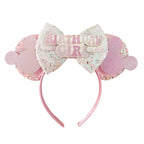 Mouse Ears Sequin Bow Cosplay Headband for Women & Adults