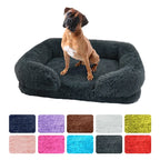 Dog Bed Dog Plush Pet Bed Winter Thickened Pad Dog Sleeping Bed Sofa Removable Pad Dog Small Large Dog Square Kennel