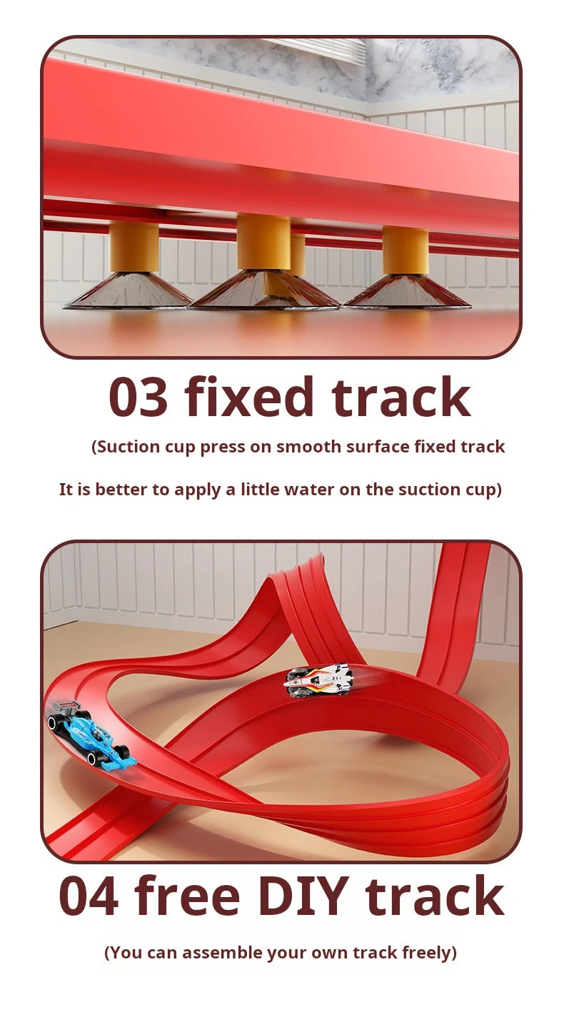 Flexible DIY Race Track Mini Car Playset