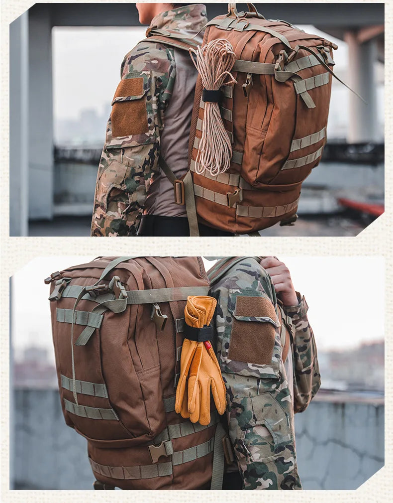 Tactical MOLLE Keychain Gear Clip Belt Holder for Outdoor EDC