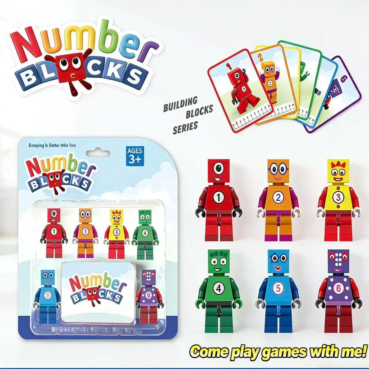 Number Blocks Assembly Educational Math Learning Toy Set