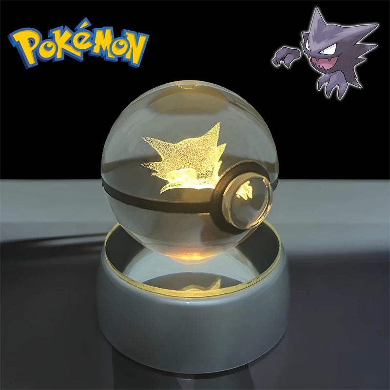 Pokémon 3D Crystal Poké Ball LED Night Light Collectible Figure