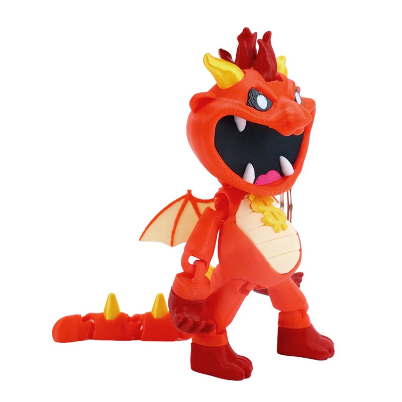 3D Printed Horror Monster Action Figure Movable Joints Desktop Ornament Stress Relief Toy Gift for Game Fans