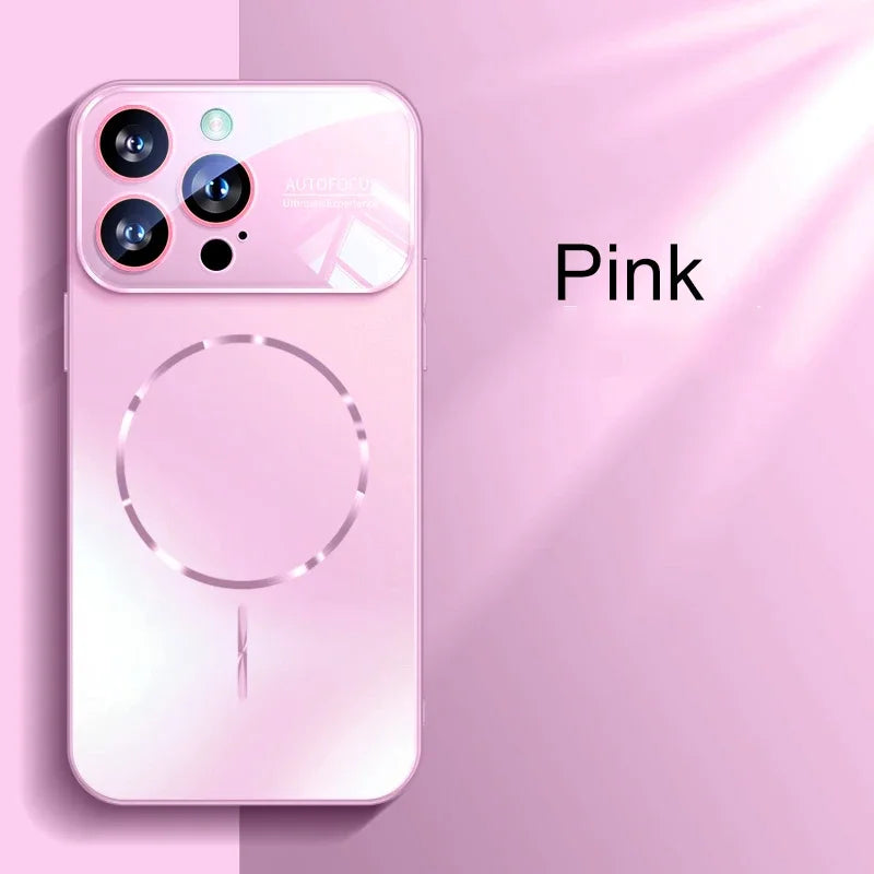 Matte AG Nano Hard Back Phone Case For iPhone 18 Pro 17 16 15 14 Pro Max Air Magnetic For Magsafe Wireless Charging Coque