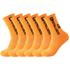 6Pairs/Lot FS Football Socks New Style Round Silicone Suction Cup Grip Anti Slip Soccer Socks Sports Men Baseball Rugby Socks