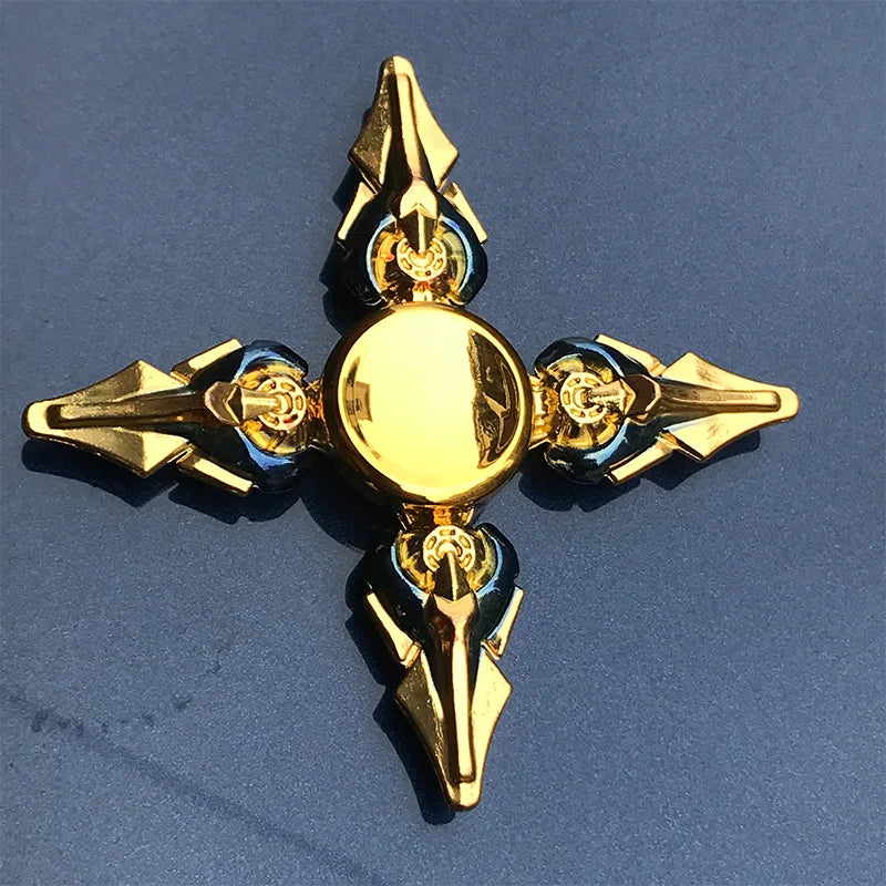 Anime Metal Fidget Spinner Zinc Alloy Silent Stress Relief Toy