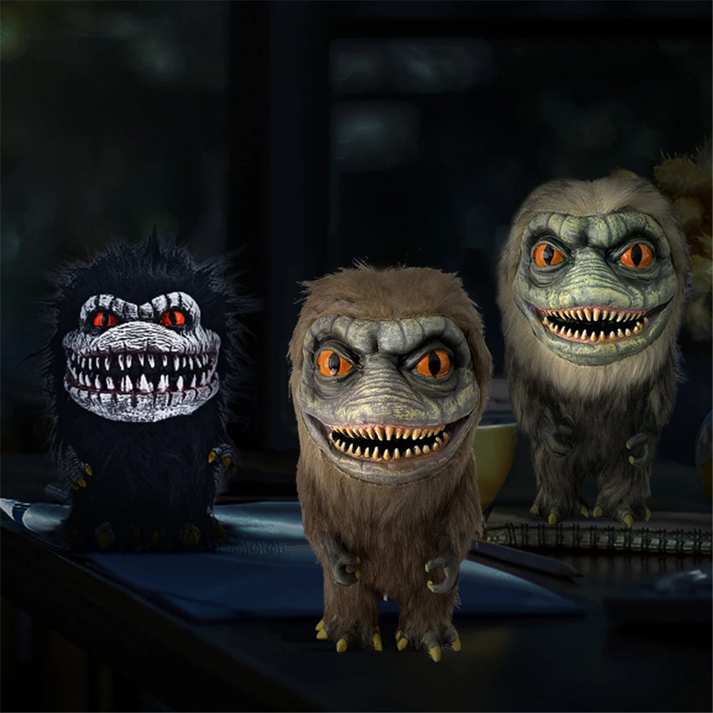 Halloween Stuffed Critters Plush Doll Creepy Prop Goth Plushie Cute Creative Calico Animal Monster Toys Figure Ornament Gifts