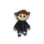 Horror Animated Films Doll Enamel Pins Cartoon Character Role Brooch Lapel Badge Punk Halloween Jewelry Gift for Friend