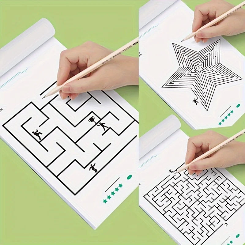 Kids Maze Game Book – 32 Page Brain Training & Puzzle Activity