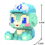 DIY Pokemon Blocks Small Cartoon Mini Building Block Pikachu Charizard Eevee Mewtwo Anime Assemble Action Model Dolls Toys