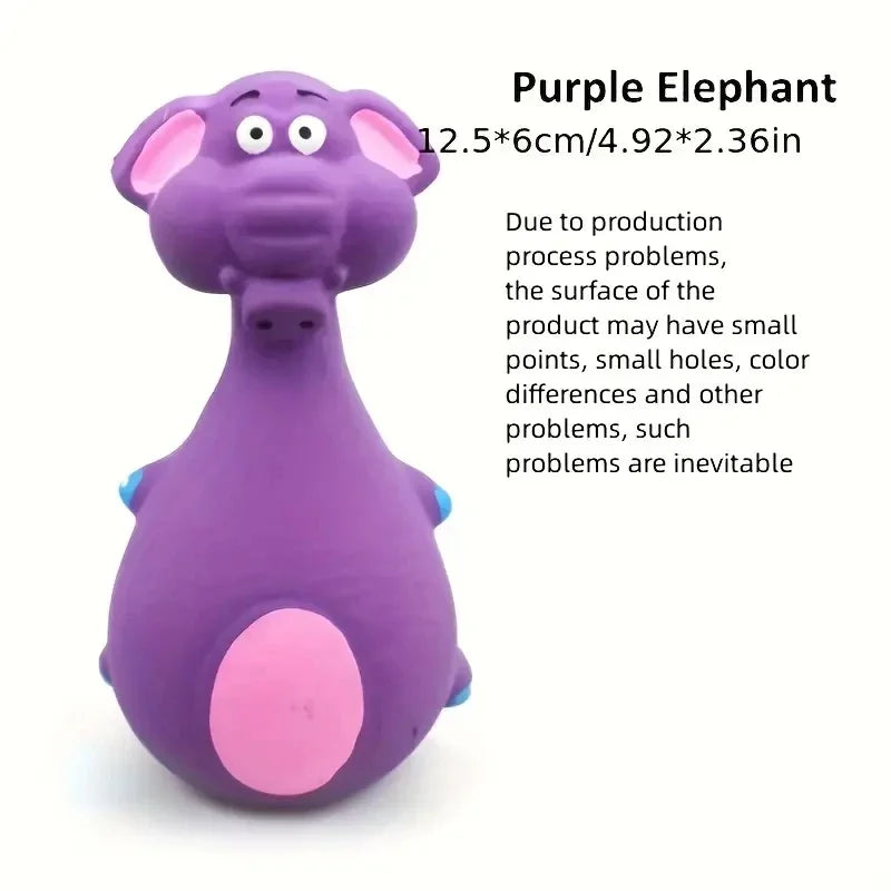 Soft Rubber Squeaky Dog Toy for Interactive Fetch and Chew Play