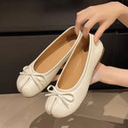 Summer Women's Bowknot Flat Tabi Ninja Shoes Pig Toe Slippers Lazy Person Horse Hoof Shoes Women Split Toe Mocassines Loafers