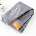 Girls Leggings Autumn Winter Thick Warm Plus Cute Fond Rabbit Children Kids Baby Bottom Part Pants