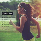 4-Pack Non-Slip Elastic Sports Headbands for Men & Women