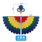 Kids Bird Cosplay Costume Wings Cape with Mask – Animal Outfit