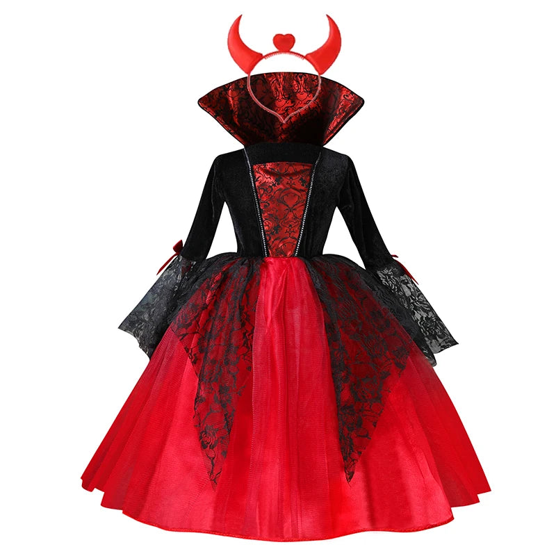 Kids Girls Boys Cosplay Scary Ghost Bride Sally Skeleton Jack Dress Striped Halloween Character Dress Up Costume