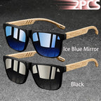 Vintage Square Polarized UV400 Sunglasses for Men & Women