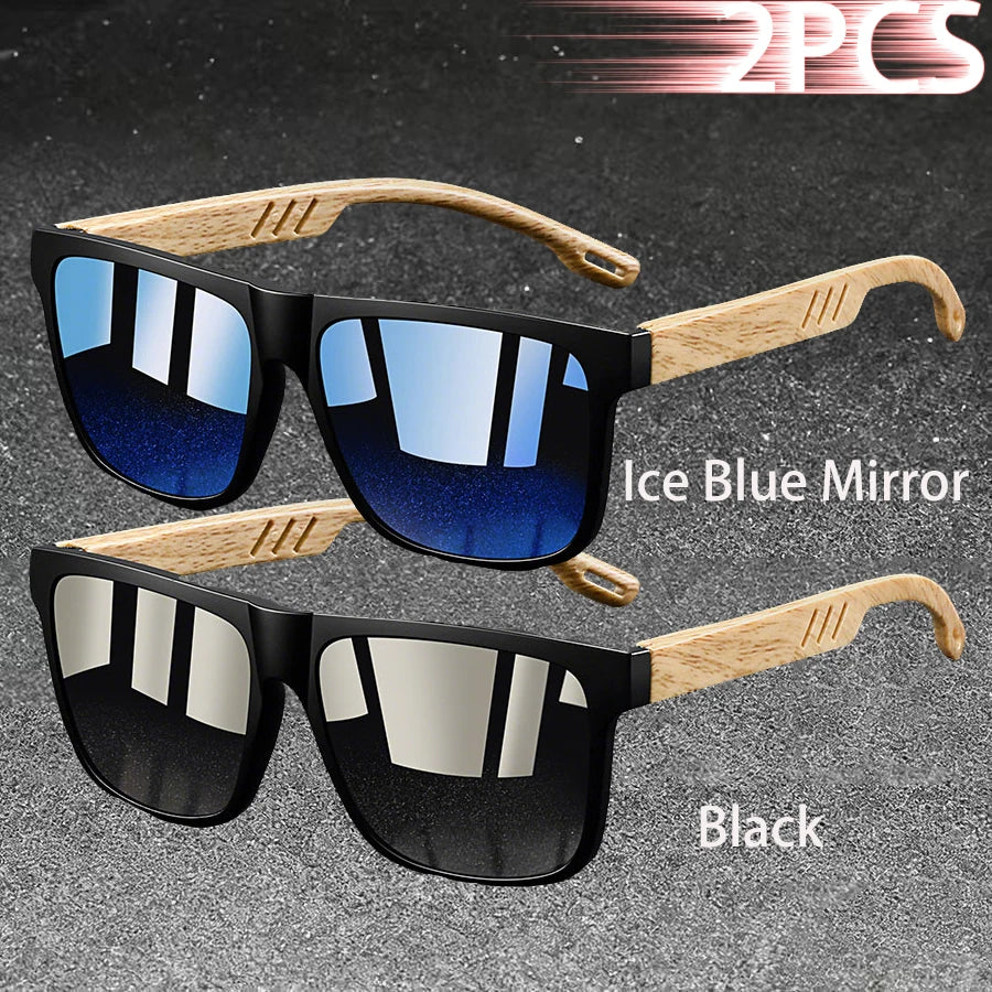Vintage Square Polarized UV400 Sunglasses for Men & Women