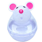 Cat Toy Mouse Tumbler Leak Food Feeder Pet Puzzle Cartoon Cat Toy Leakage Ball Kitten Interactive Toys Slow Feeding Pet Supplies