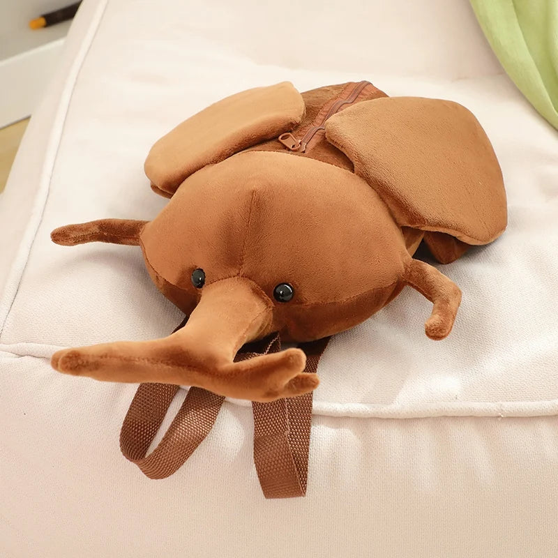 45CM Cartoon Cicada Beetle Plush Backpack Soft Stuffed Toy