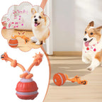 Interactive Motion Activated Dog Ball with Rope for Active Play
