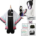 Kochou Shinobu Anime Cosplay Costume with Wig Set