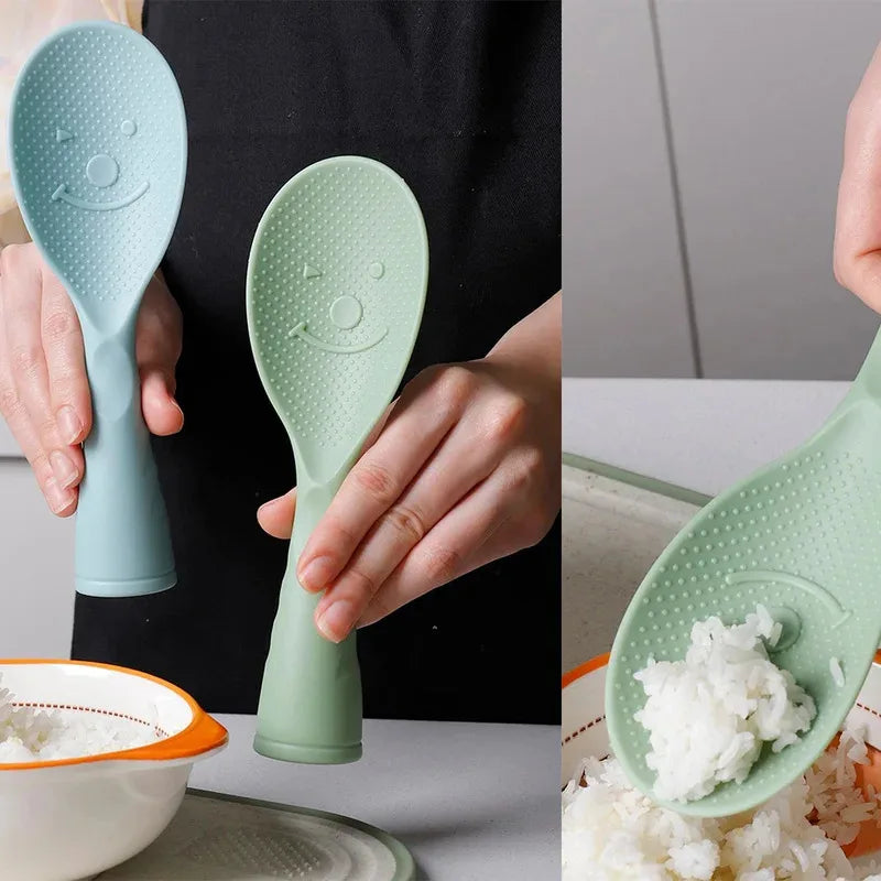 Serve Rice Effortlessly with the Non-Stick Standing Rice Spoon
