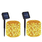 Solar Led Light Outdoor Christmas Lights 8Modes Copper Wire Fairy Garland Lamps Waterproof Garde Tree Decor