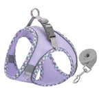Pet Dog Harness and Leash Set for Small Medium Dog Outdoor Walking Reflective Adjustable Cat Vest Harness Chihuahua Pet Supplies